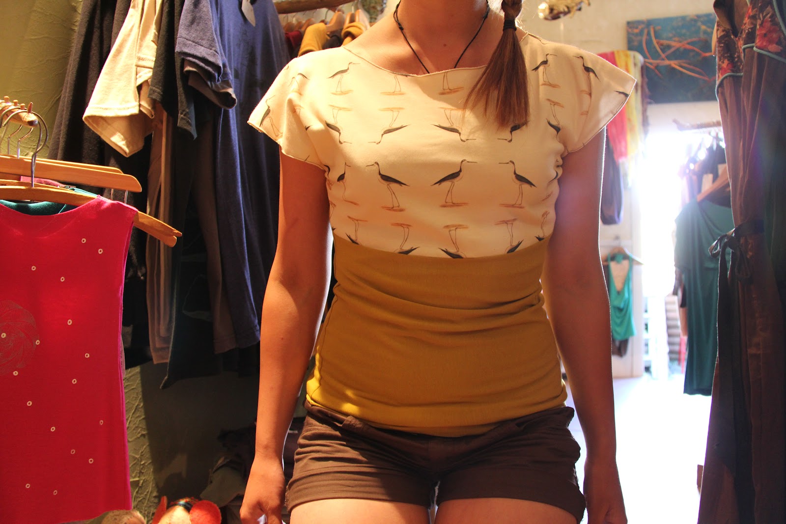 Bamboo top on the rack